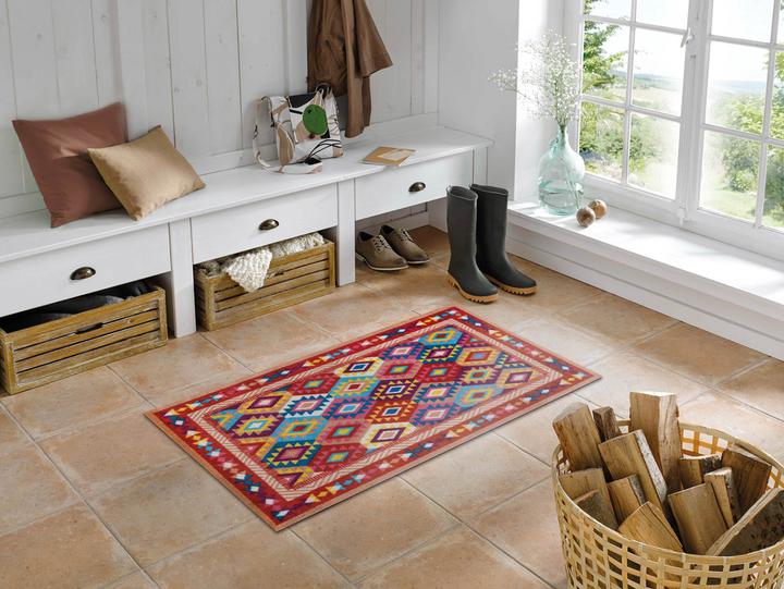 Actual product image Wash + Dry Carpet Santa Fe, Red 70 mm x 120 cm (70 x 120 cm)