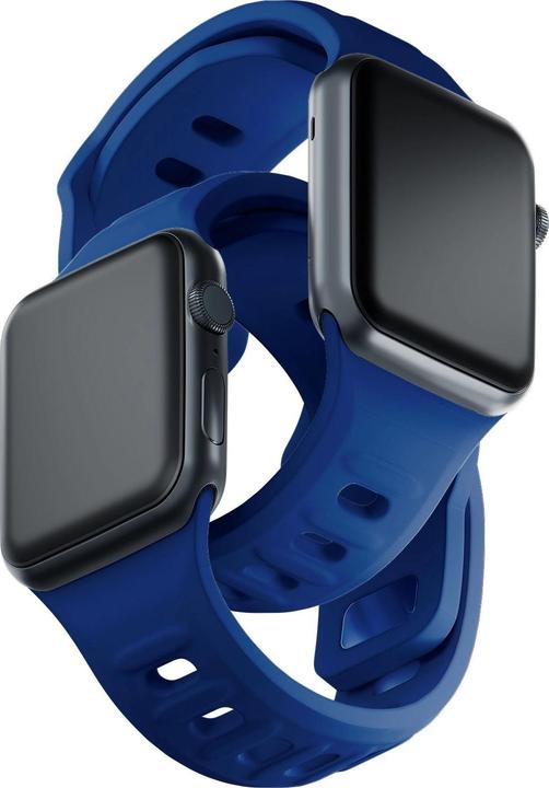 Produktbild 3MK Silicone Watch Strap Niebieski/Blue dla Apple Watch 42/44/45/49mm (Silikon, Edelstahl)