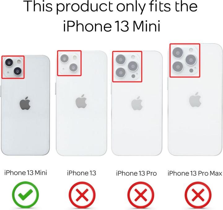 Immagine prodotto Nalia Copertura in silicone glitterato trasparente (Apple iPhone 13 mini)