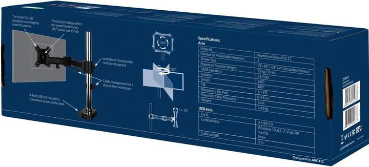 Actual product image HP Desk mount ARCTIC Z1 Gen 3 (Table, 37.99")