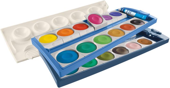 Pelikan Farbkasten 24ST K24 Eco sortiert (Mint, Sortiert, Weiß/blau, 7.50 ml)