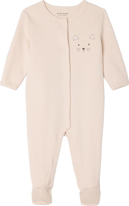 Actual product image Vertbaudet Bio-Kollektion: Baby Strampler mit Katze
