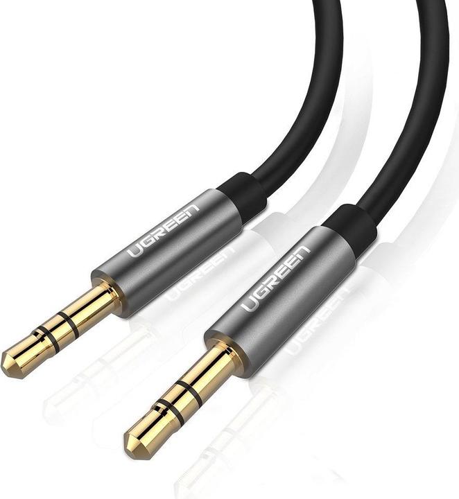 Produktbild Ugreen AV119 3.5mm AUX 5m jack cable (black) (5 m, 3.5mm Klinke (AUX))