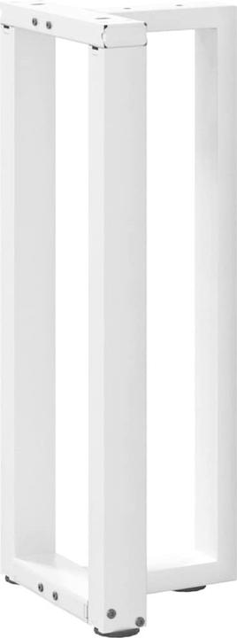 Actual product image VidaXL Coffee table legs T-shape 2 pcs. White 70x25x(30-31) cm Steel table leg