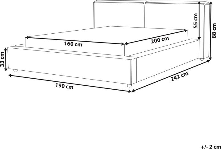 Actual product image Beliani Linards (160 x 200 cm)