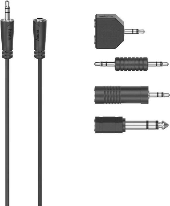 Image du produit Hama Kit de connexion jack, 2,5 m (2.50 m, Jack 3,5 mm (AUX))