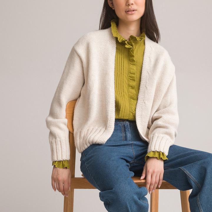 La Redoute Collections Strickjacke aus Grobstrick