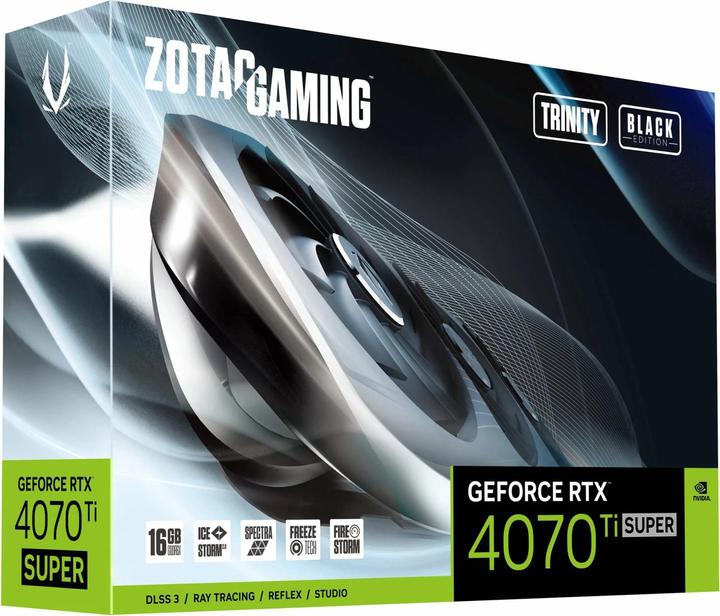 Actual product image Zotac GeForce RTx4070Ti SUPR TrntyBlck (16 GB)