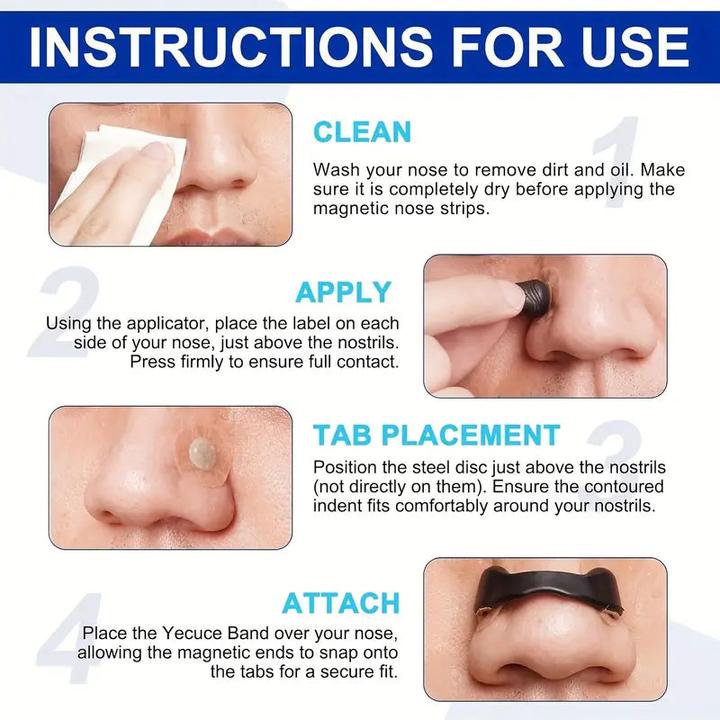 Actual product image Breathwell Magnetic nose plasters set