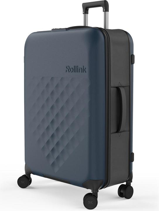 Actual product image Rollink Harde suitcase / Trolley / Travel case - Vega 360 - 76 cm - Blauw (105 l, L (90 - 115l))
