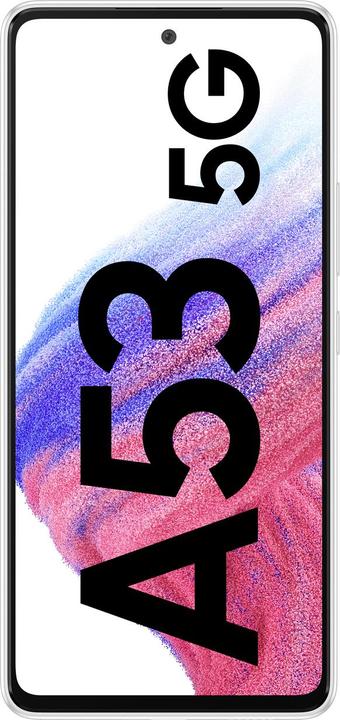 Immagine prodotto Samsung Galaxy A53 5G EU (256 GB, Awesome White, 6.50", Doppia SIM, 64 Mpx, 5G)