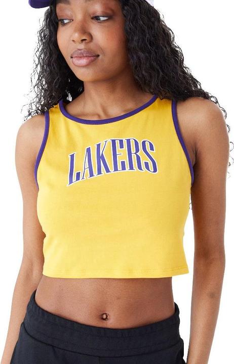 New Era Ladies Crop Tank Top Los Angeles Lakers - M (M)