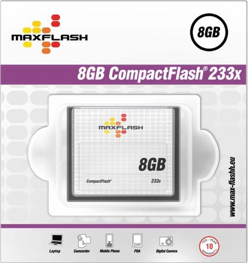 Image du produit Memorysolution Carte mémoire flash MAXFLASH (8 Go, CF)