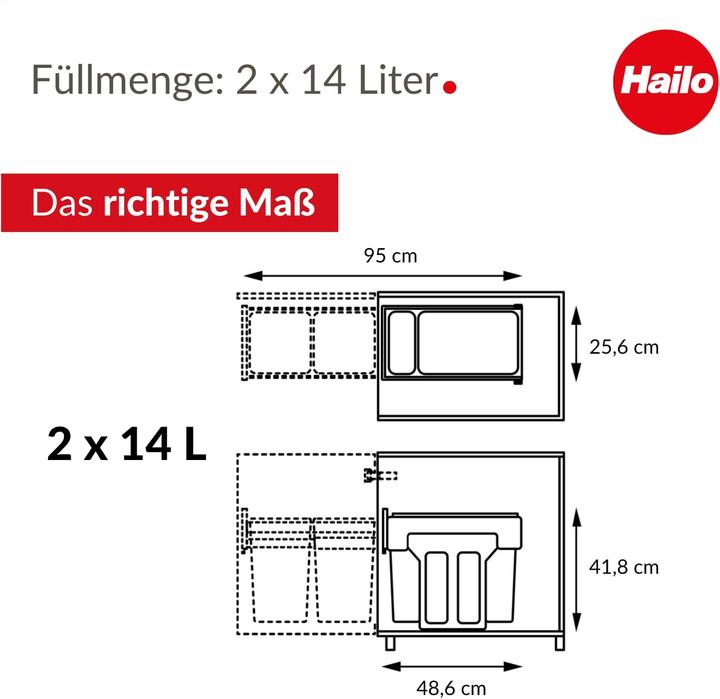 Image du produit Hailo EcoLine Design L (14 l)