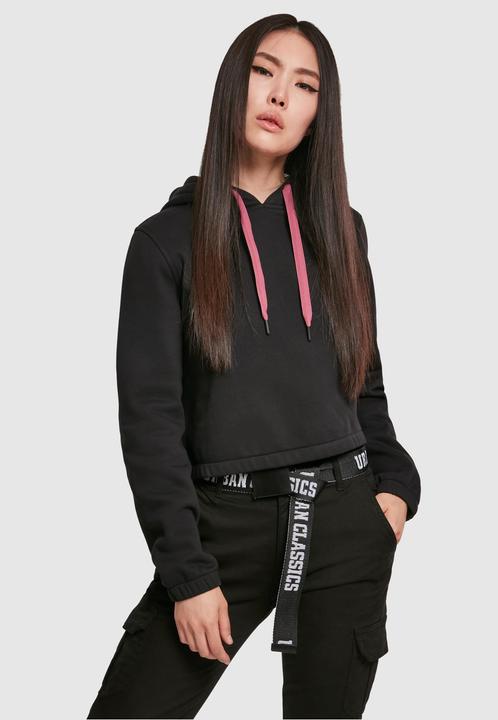 Immagine prodotto Urban Classics Felpa con cappuccio con cordoncino a contrasto da donna (L)