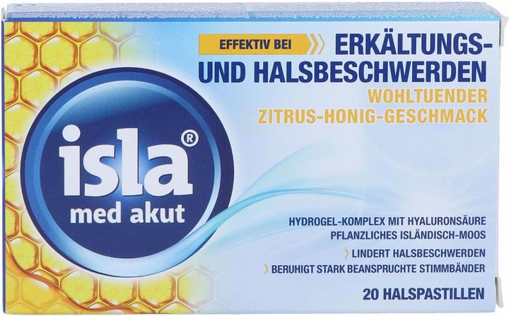 Isla Pastillen med akut Zitrus-Honig 20 Stück (20 Stück)