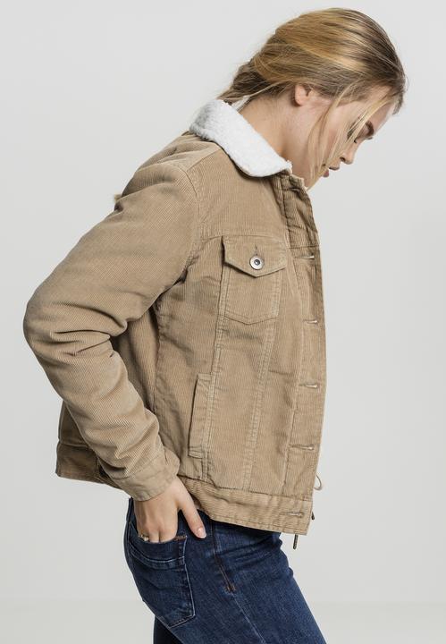 Actual product image Urban Classics Ladies Sherpa Corduroy Jacket (L)