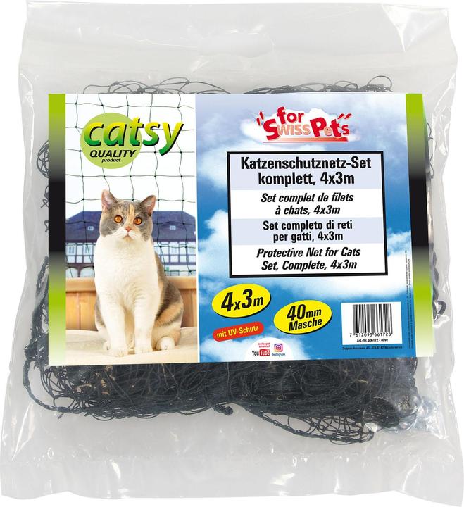 Produktbild Swisspet Katzen Netz Set komplett 4x3m