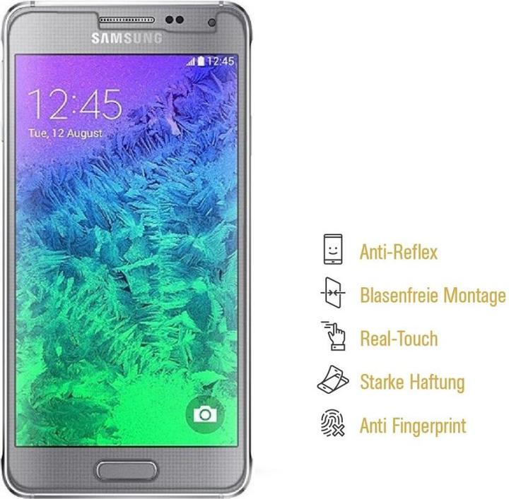 Produktbild Protectorking 3x Displayschutzfolie matt Anti-Reflex entspiegelt (3 Stück, Samsung Galaxy Alpha)