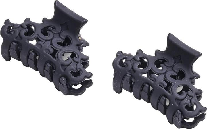 Trisa Haarklemme 3.5 cm, 2 Stück, schwarz matt (2 Stk.)