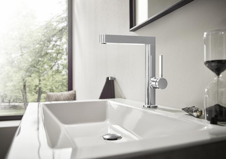 Produktbild hansgrohe FINORIS 230 Waschtisch Armatur, mit Ablaufgarnitur, chrom