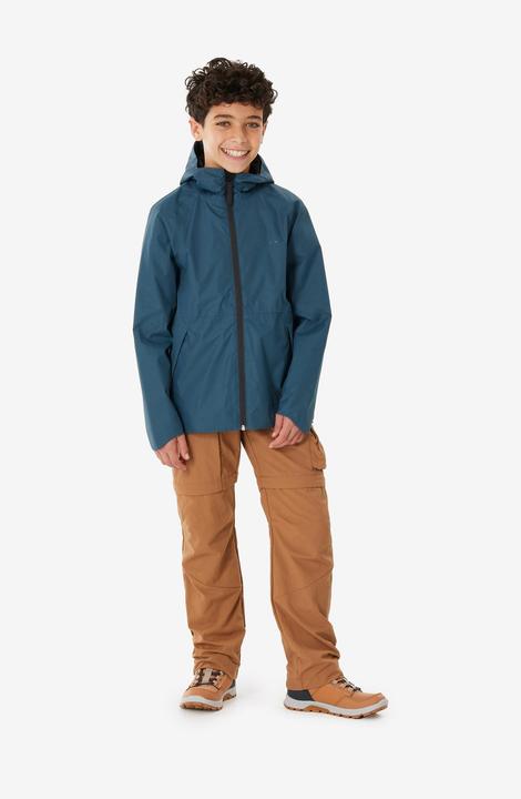 Actual product image Quechua Wanderjacke MH500 Kinder Gr. 122–170 wasserdicht Wandern blau