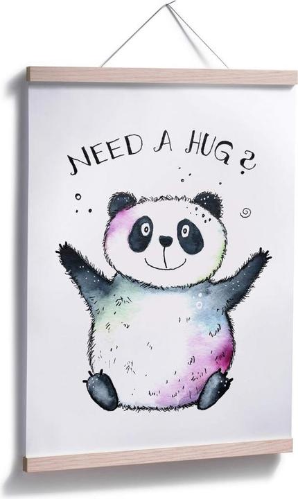 Image du produit Trenddeko panda heureux (40 x 50 cm)
