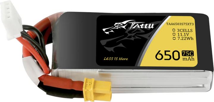Actual product image Tattu RC Battery LiPo 650 mAh 11.1 V 75C (11.10 V, 650 mAh)