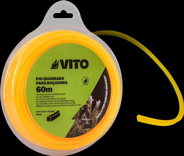 Immagine prodotto VITO Corda di nylon quadrata per decespugliatori (Attacco per macchine da giardino)