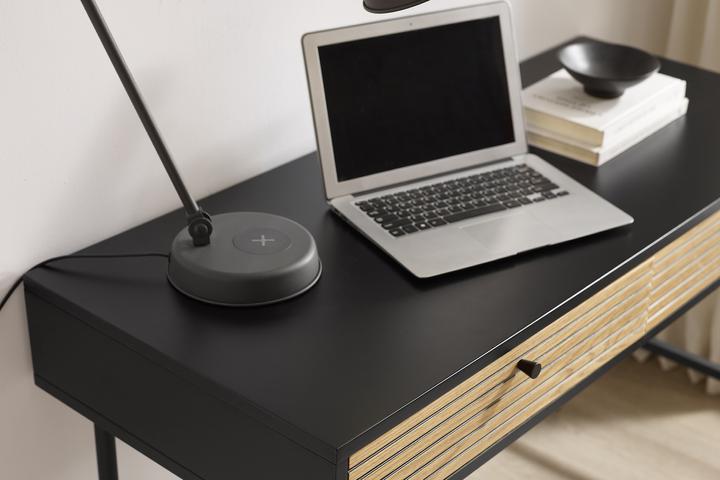 Image du produit SalesFever Bureau plaqué bois véritablex75 noir (120 x 50 x 75 cm)