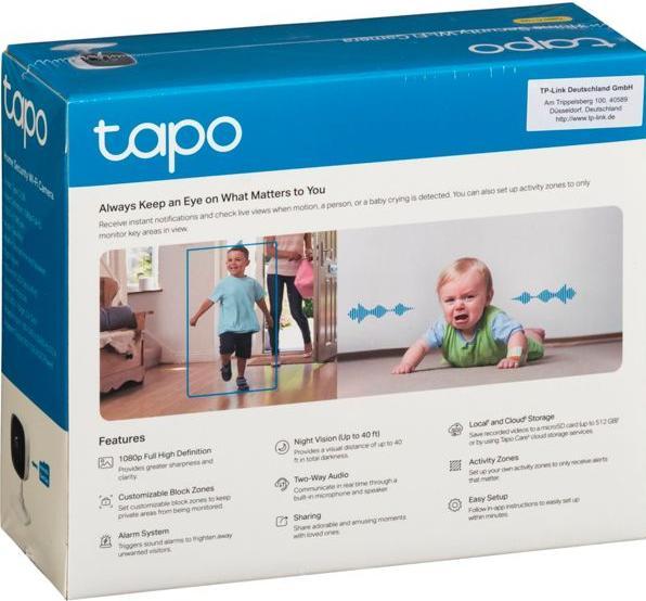 Actual product image TP-Link Tapo C100 Home Security (1920 x 1080 Pixels)