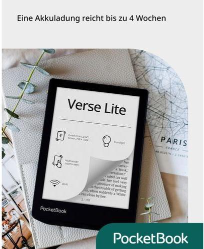 Produktbild PocketBook Verse Lite (5.98", 8 GB, Midnight Grey)