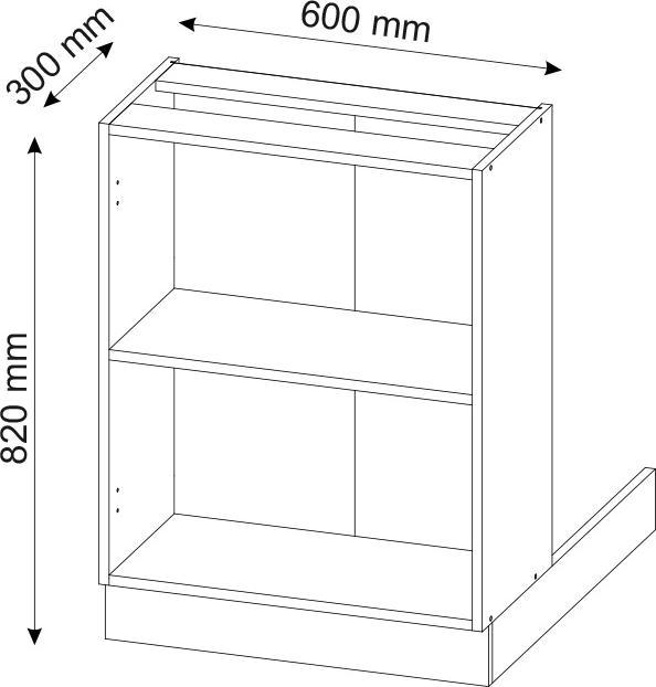 Actual product image Vicco Kücheninsel Fame-Line (30 x 60 x 82 cm)
