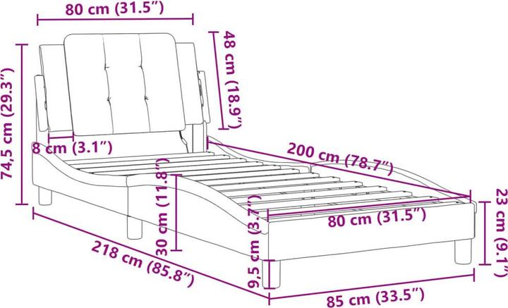Produktbild VidaXL Julien (80 x 200 cm)
