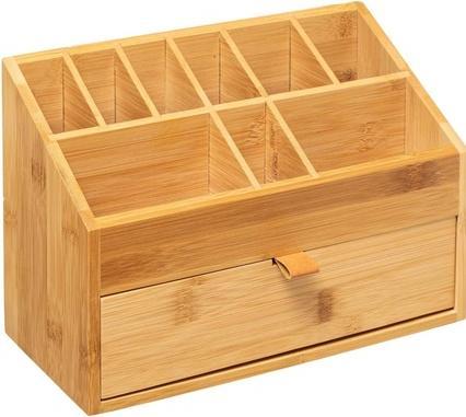 5Five Organizer 1 Drawer Bamboo Leather Strap