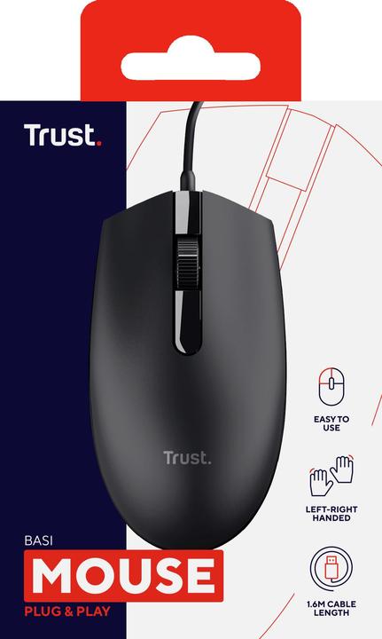 Productafbeelding Trust Muis Basi (Bedraad)