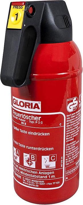 Produktbild Gloria P2G Feuerlöscher Pulver 2,0 kg