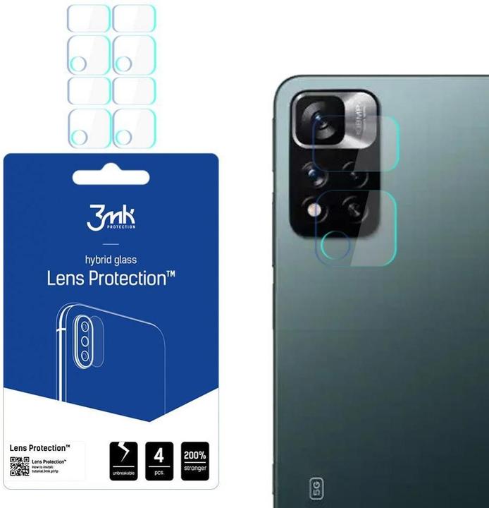 3MK hybrid glass Lens Protection for Xiaomi Redmi Note 11 Pro 5G / Pro+ 5G (1 pièce(s), Xiaomi Redmi Note 11 Pro 5G)