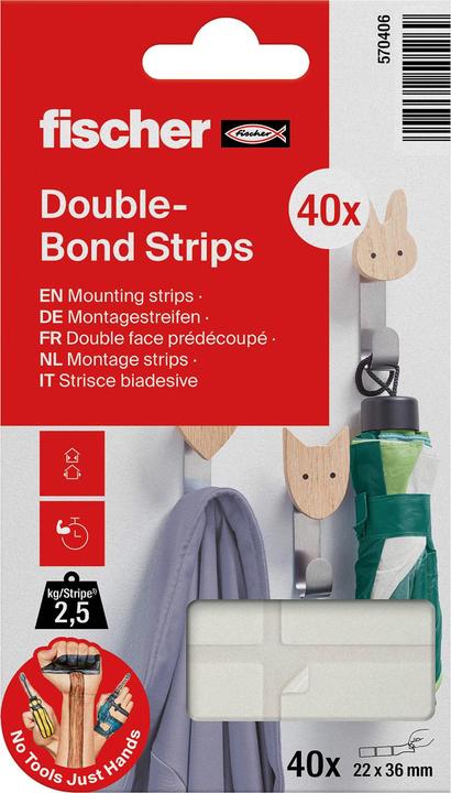 Produktbild Fischer GOW Multipack Montagestreifen (40)