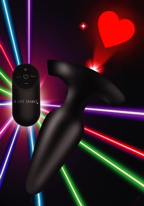 Actual product image XR Brands Laser Heart Silikon Analplug Mittel