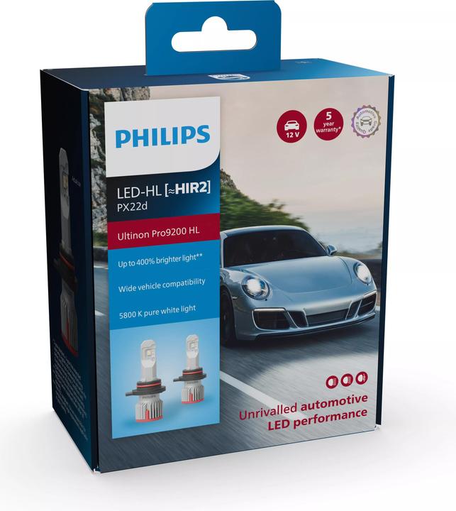 Produktbild Philips Ultinon Pro9200 HL 11012U92X2 Unvergleichliche LED-Lichtleistung für Fahrzeuge (HIR2)