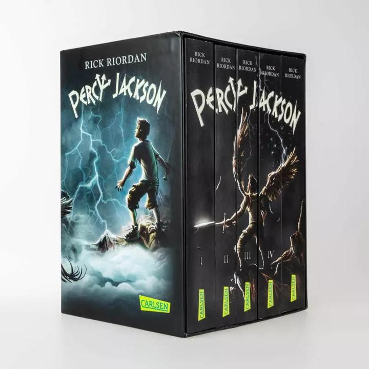 Immagine prodotto Percy Jackson: Percy-Jackson-Taschenbuchschuber (Tedesco, Rick Riordan., 2016)