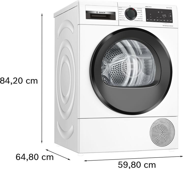 Produktbild Bosch Hausgeräte WQG2450JCH (9 kg, Rechts, CH-Stecker)