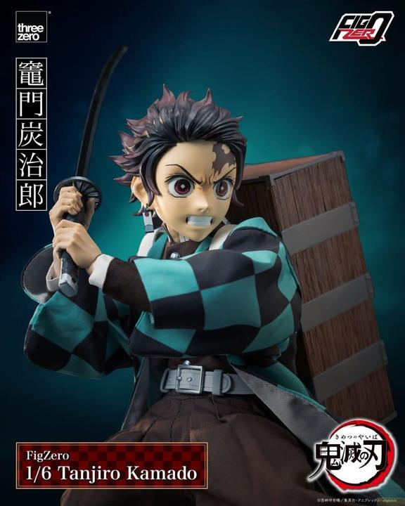 Actual product image ThreeZero Demon Slayer: Kimetsu no Yaiba FigZero action figure 1/6 Tanjiro Kamado 27 cm