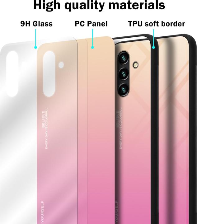 Productafbeelding Cadorabo TPU 2 Kleuren Glazen Hoesje (Samsung Galaxy A13 5G)