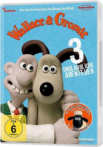 Actual product image Wallace Gromit 3 incredible adventures (DVD, 2009, English, German)