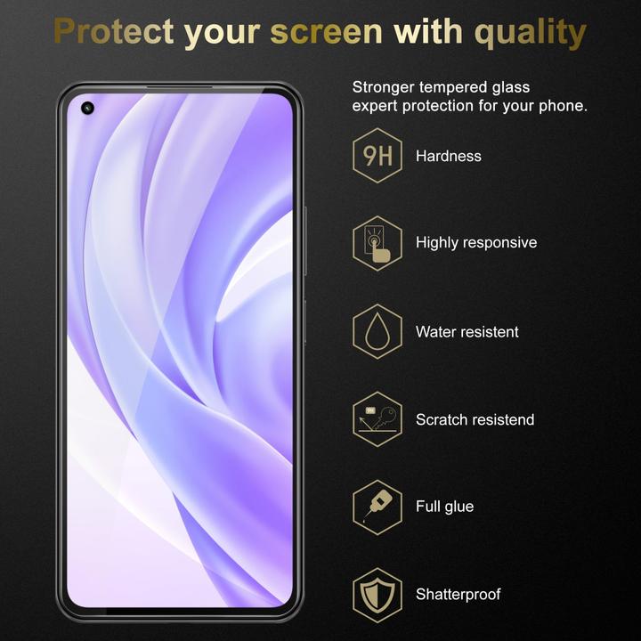 Actual product image Cadorabo Tempered protective glass (1 Piece, Xiaomi Mi 11 Lite, Xiaomi Mi 11 Lite 5G)