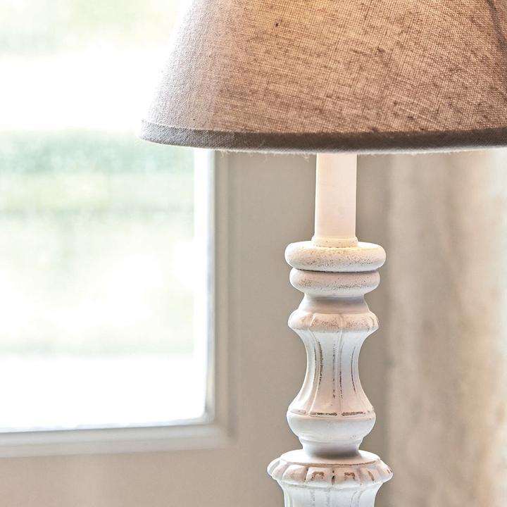 Immagine prodotto Loberon Lampada da tavolo Créteil marrone/bianco antico (E14)