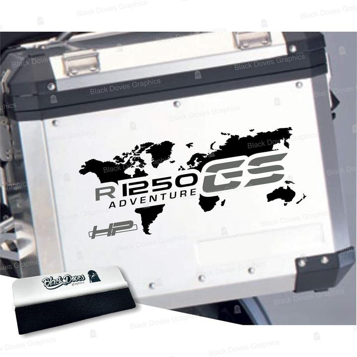 Produktbild Black Doves Graphics 2-teiliges Motorrad-Aufkleber-Set für R1250GS HP Adventure