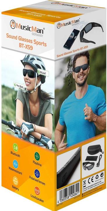 Immagine prodotto Technaxx Auricolare stereo senza orecchie BT X59 Bluetooth® Sport (72 h, Senza fili)